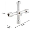 Universal Triangle Square Key Wrench Plumber Keys for Gas Electric Meter