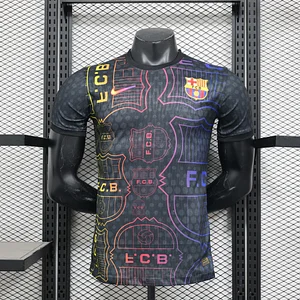 2025/2026 Player Version Barcelona Special Edition Black Football Shirt 1:1 Thai Quality