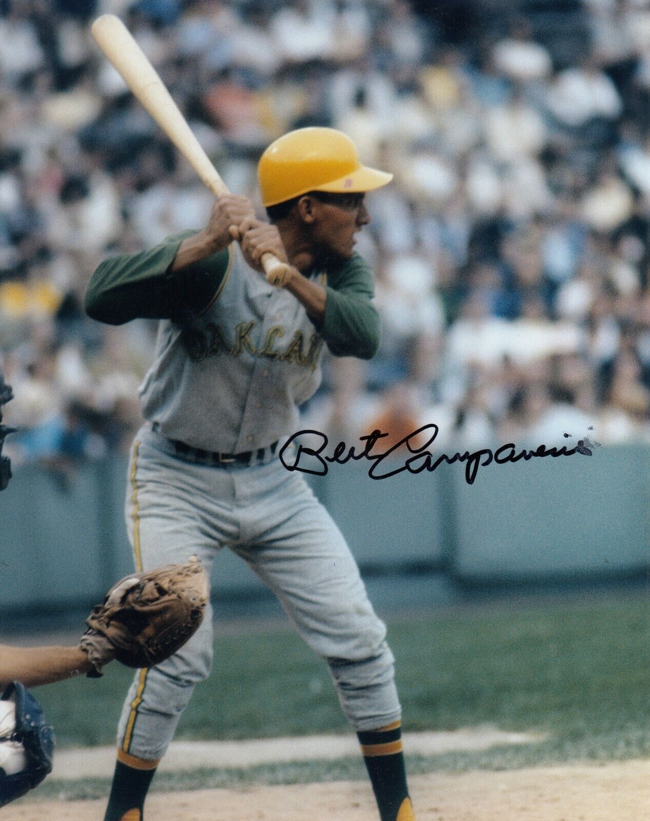 Bert Campaneris #0 8x10 Signed Photo Poster painting w/ COA Oakland A's