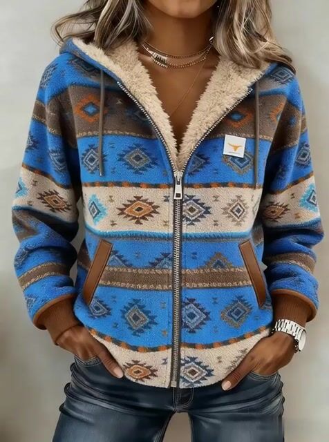 Women'S Casual Color-Blocked Patchwork Jacket 