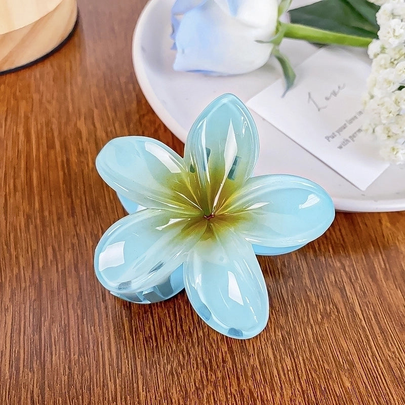 Minimalist Flower Plastic Resin Hair Claws