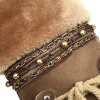 Women's Fur Ball High Boots Warm Ethnic Boots
