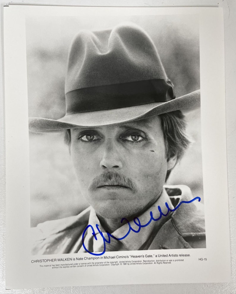 Christopher Walken Signed Autographed Heaven's Gate