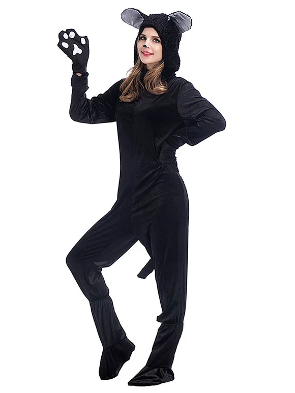 Cats Kigurumi Pajamas Women Sleepwear Animal Jumpsuit Halloween Costume Novameme