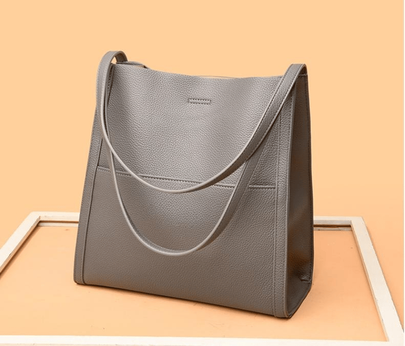 ⏰Last Day Promotion 50% OFF⏰Solid color simple genuine leather shoulder bag