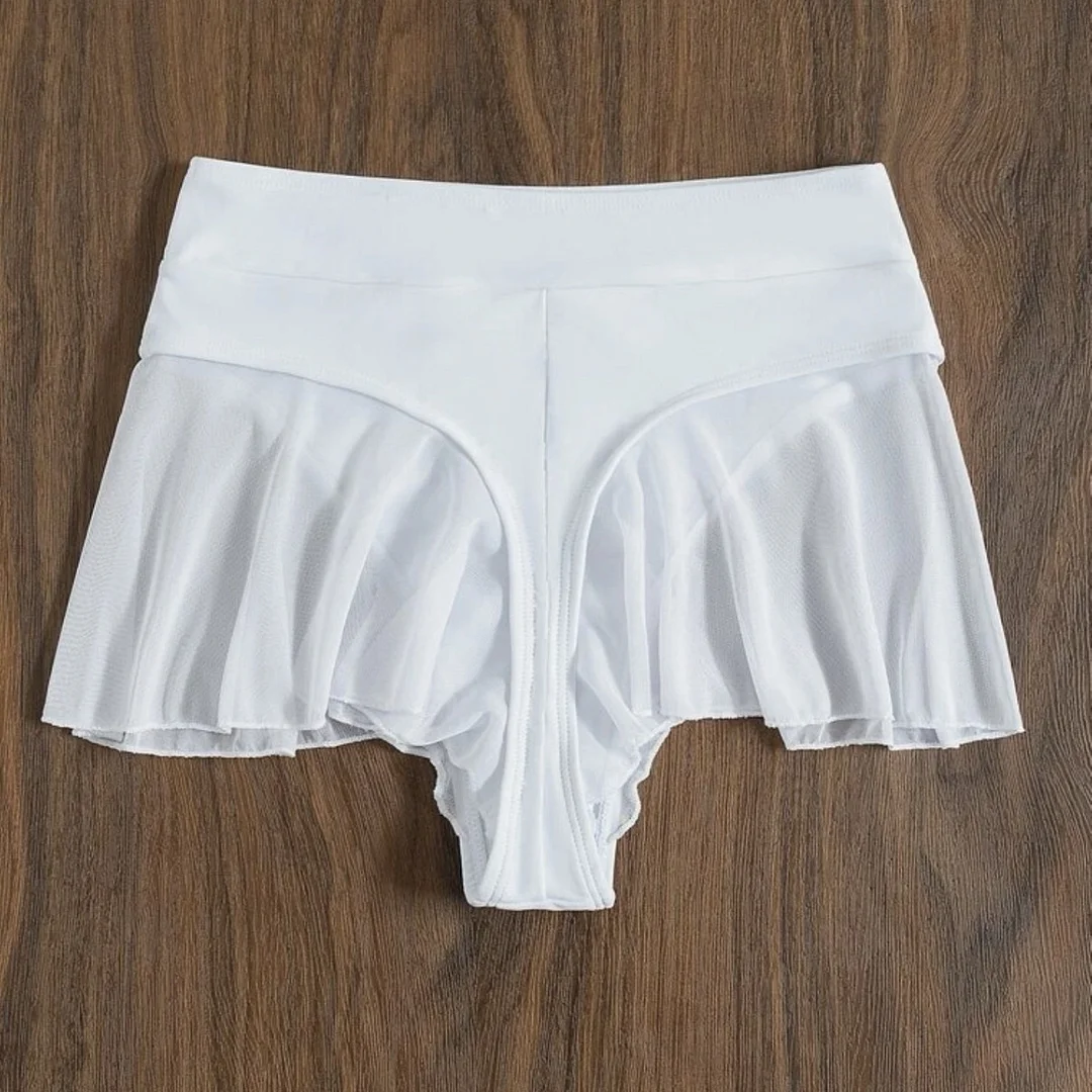 Uveng 2022 New Sexy Ass Flying Edge Mesh Splicing Tongs Swimsuit Bikini