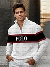 Men's fashion casual luxury long-sleeved crew-neck sweater