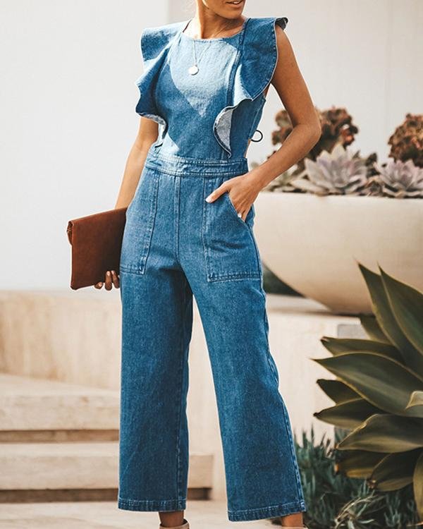 Hotsale women s denim jumpsuit casual fashion jumpsuits p101943