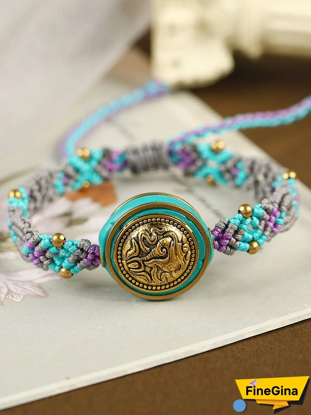 Vintage Colored Rope Woven Bracelet