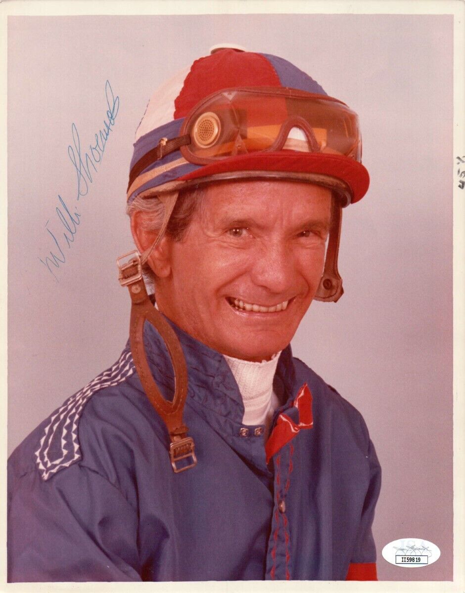 Willie Bill Shoemaker Signed Autographed 8X10 Photo Poster painting Legendary Jockey JSA II59819