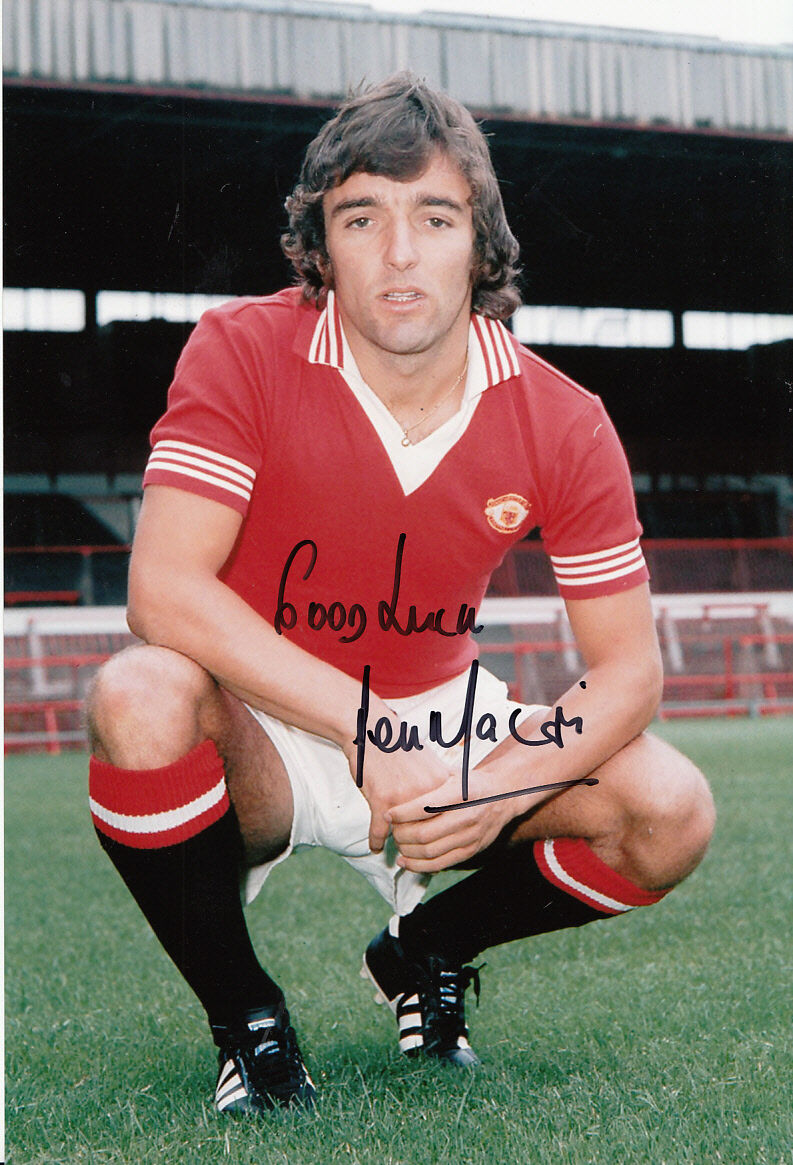 Manchester United Hand Signed Lou Macari Photo Poster painting 12x8 4.