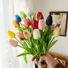 Single Head Mini Tulip PU Texture Artificial Flower 