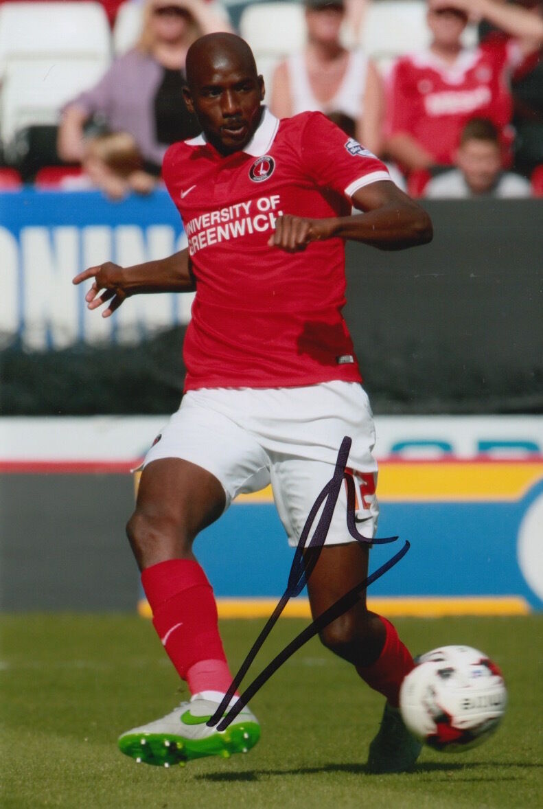 CHARLTON ATHLETIC HAND SIGNED ALOU DIARRA 6X4 Photo Poster painting 1.