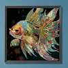 carpe koi - peinture diamant de forme sp&eacute;ciale - 30*30cm