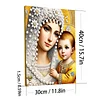 (Pre-Framed)Virgin Mary-Special Shape Diamond Painting Kit(30x40cm)
