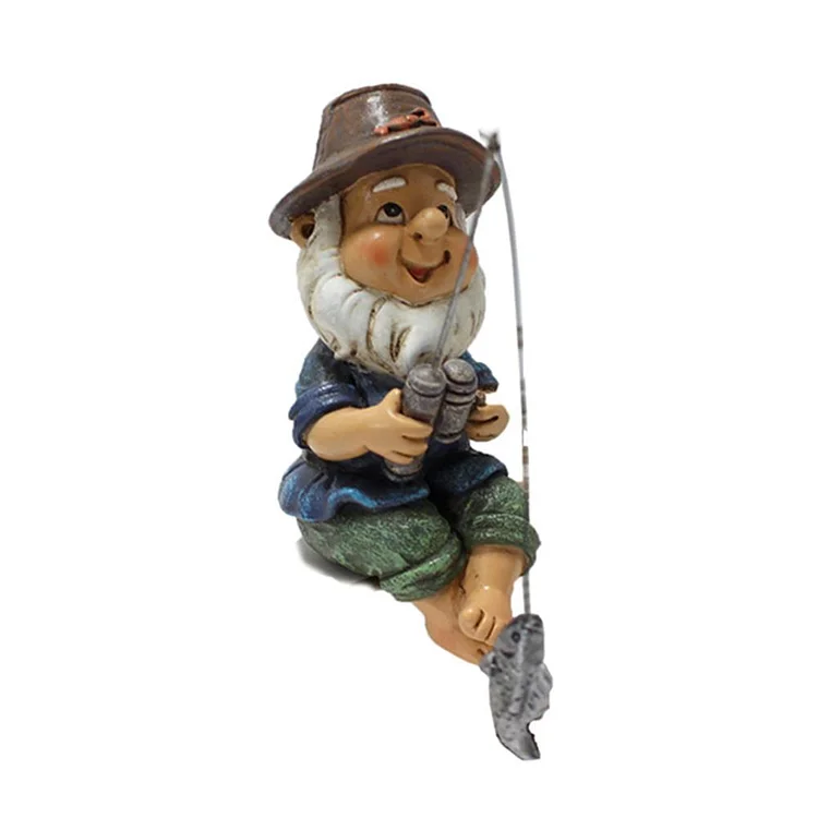 【Ornament】Home Decor Resin Ornaments-Fishing Dwarf Ornaments gbfke