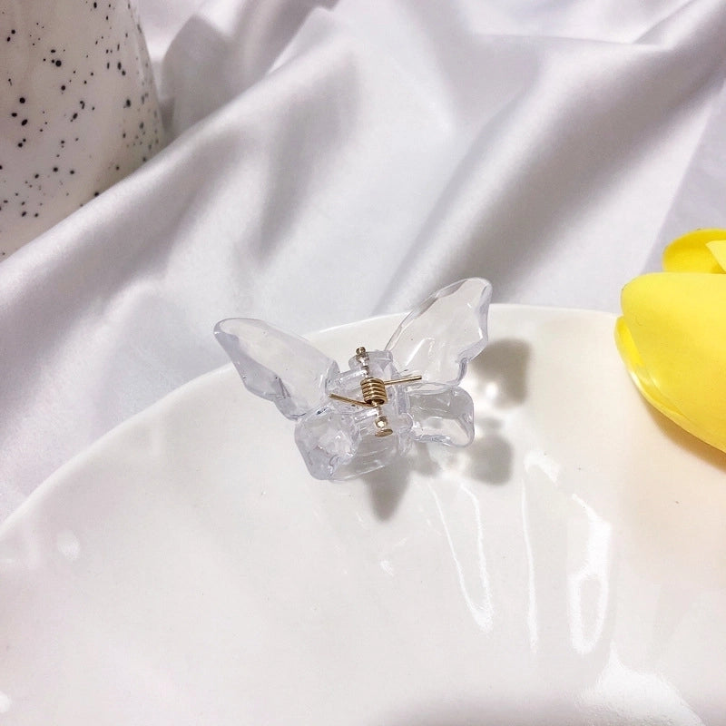 Sweet Butterfly Resin Transparent Hair Clip