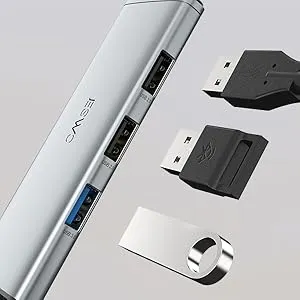 JESWO HUB USB C, 7 en 2 Adaptador USB C a HDMI 4K, 1*USB 3.0, 2*USB 2.0