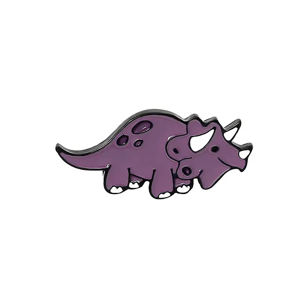 Foto del pin Triceratito Morado Feliz