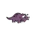Happy Purple Triceratops