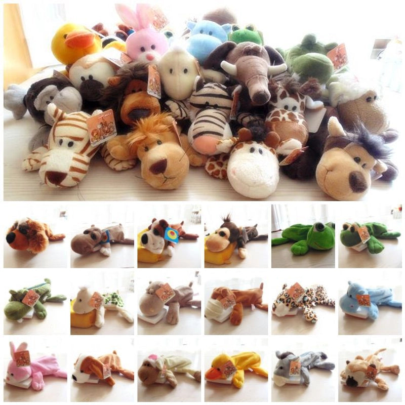 Plush Cute Korean Cartoon Animal Creative Large Capacity Pencil Case Birthday New Year Gift Toy Pencil Bag Stationery Box