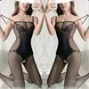Churchf Night Vows Transparent Lingerie Free From Temptation Sexy Black Open Stockings Women Passion Body Net Uniform Pajamas