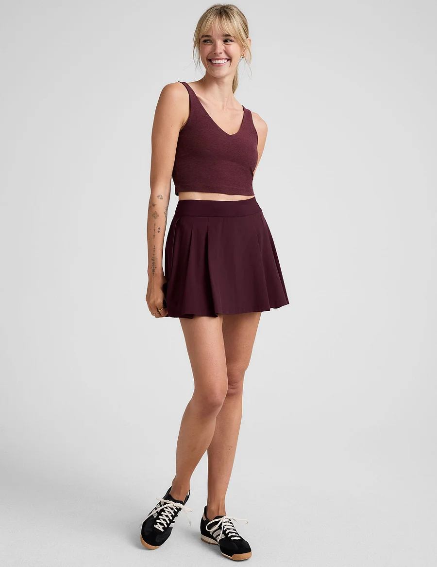 Score Pleated Skirt