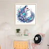 Flower Fox-11CT Stamped Cross Stitch 45*45cm
