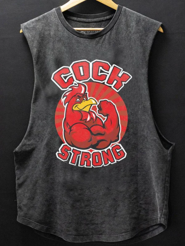 Cock Strong Scoop Bottom Cotton Tank / Rvogue / Rvogue