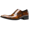 Men's Cap-Toe Leather Oxford Shoes