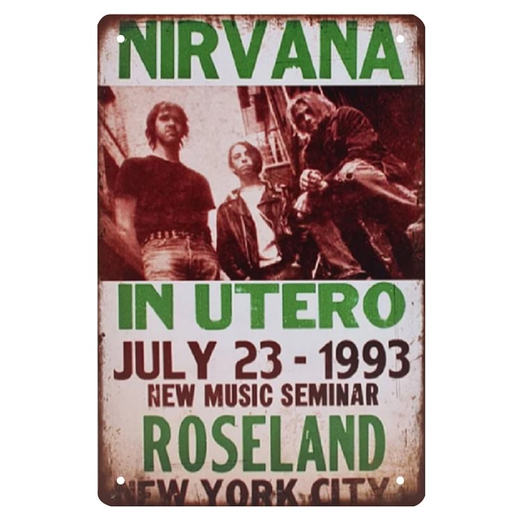 【20*30cm/30*40cm】Nirvana - Vintage Tin Signs/Wooden Signs