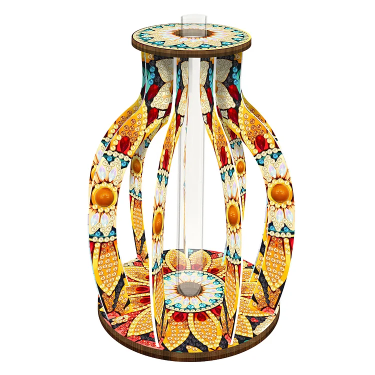 Wood Flower Diamond Painting Flower Vase Diamond Painting Tabletop Ornaments Kit