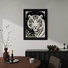 Diamond Painting-DIY Special Shaped Drill Pearl Painting Tiger(30x40cm)