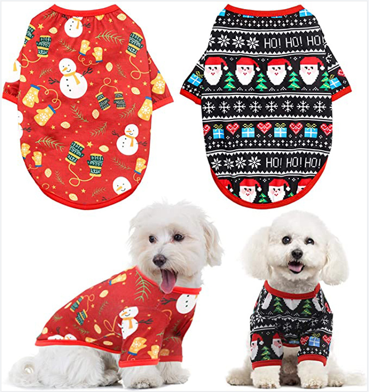 Soft & Matching Christmas Shirts For Dogs/Cats