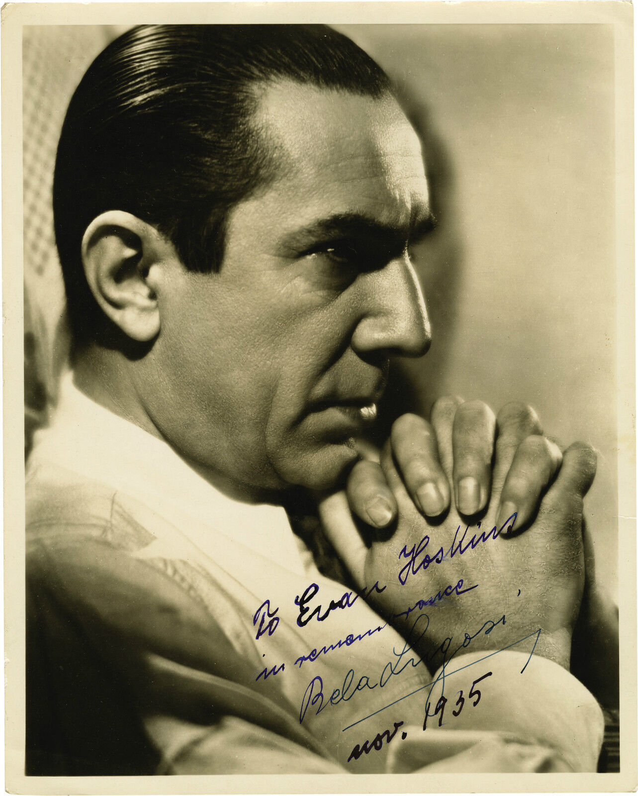 BELA LUGOSI Signed Photo Poster paintinggraph - Horror Film Star Actor - Count Dracula preprint