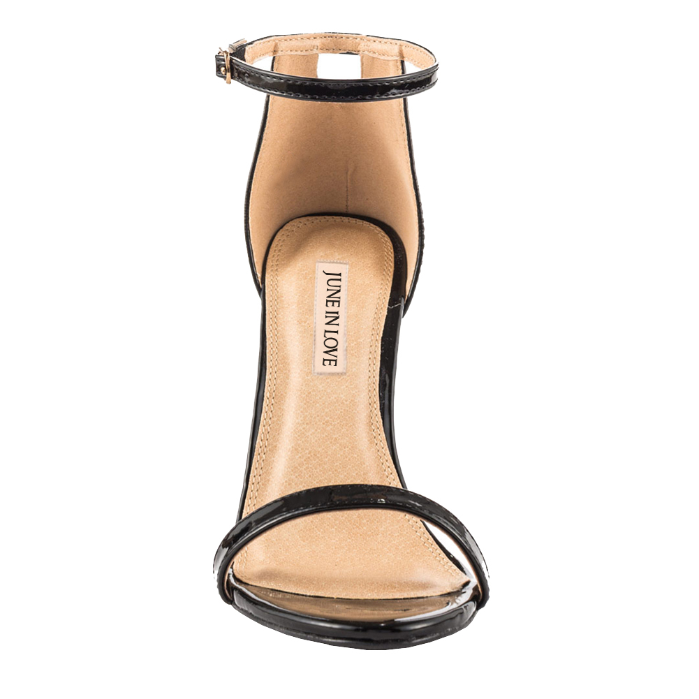 Women's Heeled Sandals Buckled Ankle Strap Dress Sandals Stilettos-vocosishoes