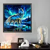 Diamond Painting -DIY Round Drill Starlight Wolf(40x40cm)