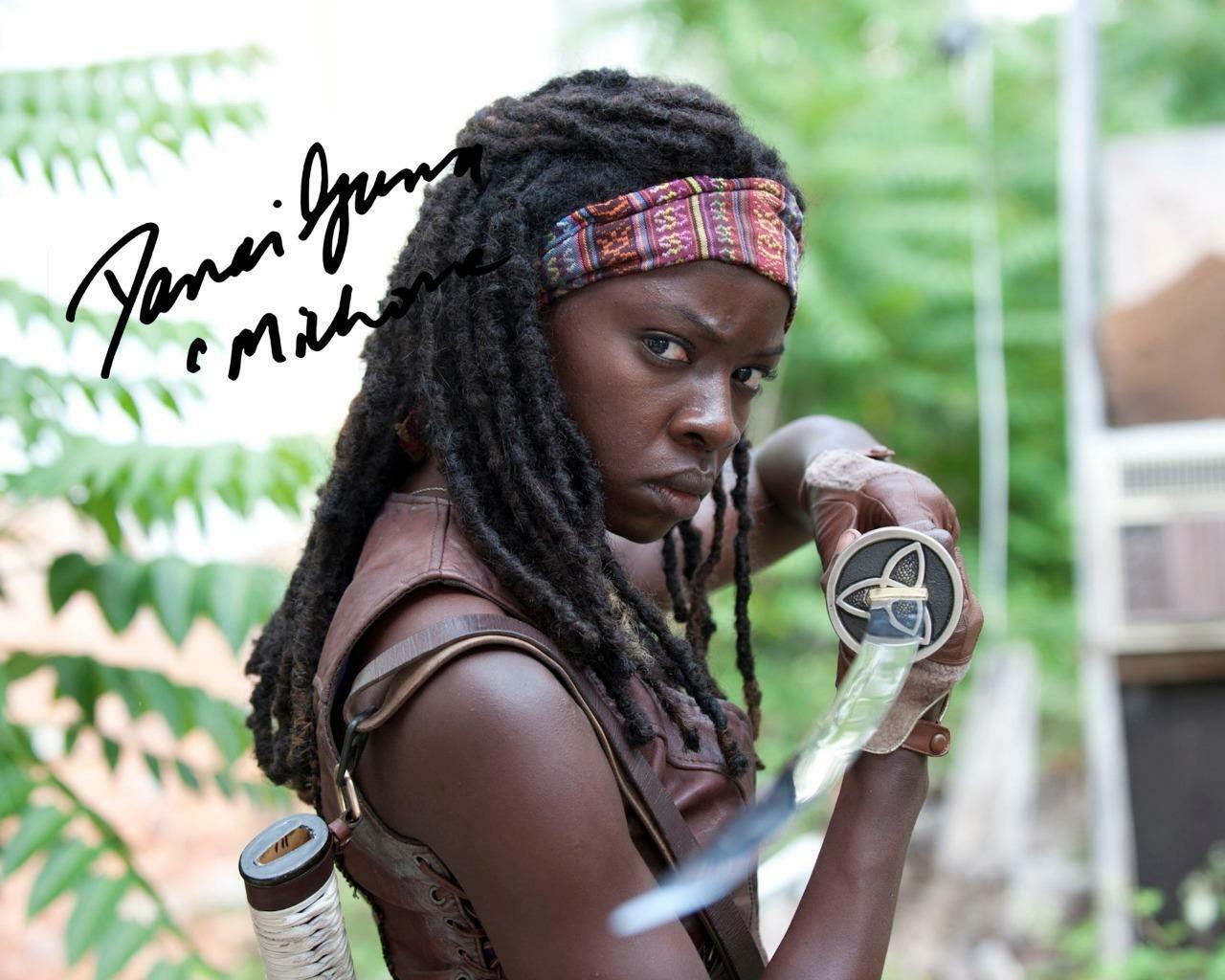 DANAI GURIRA The Walking Dead SIGNED AUTOGRAPHED 10 X 8 REPRODUCTION Photo Poster painting PRINT