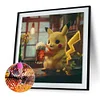 >SALE<5D DIY Full Round Drill Diamond Painting Kit Pikachu Home Decor Art Craft30x30cm