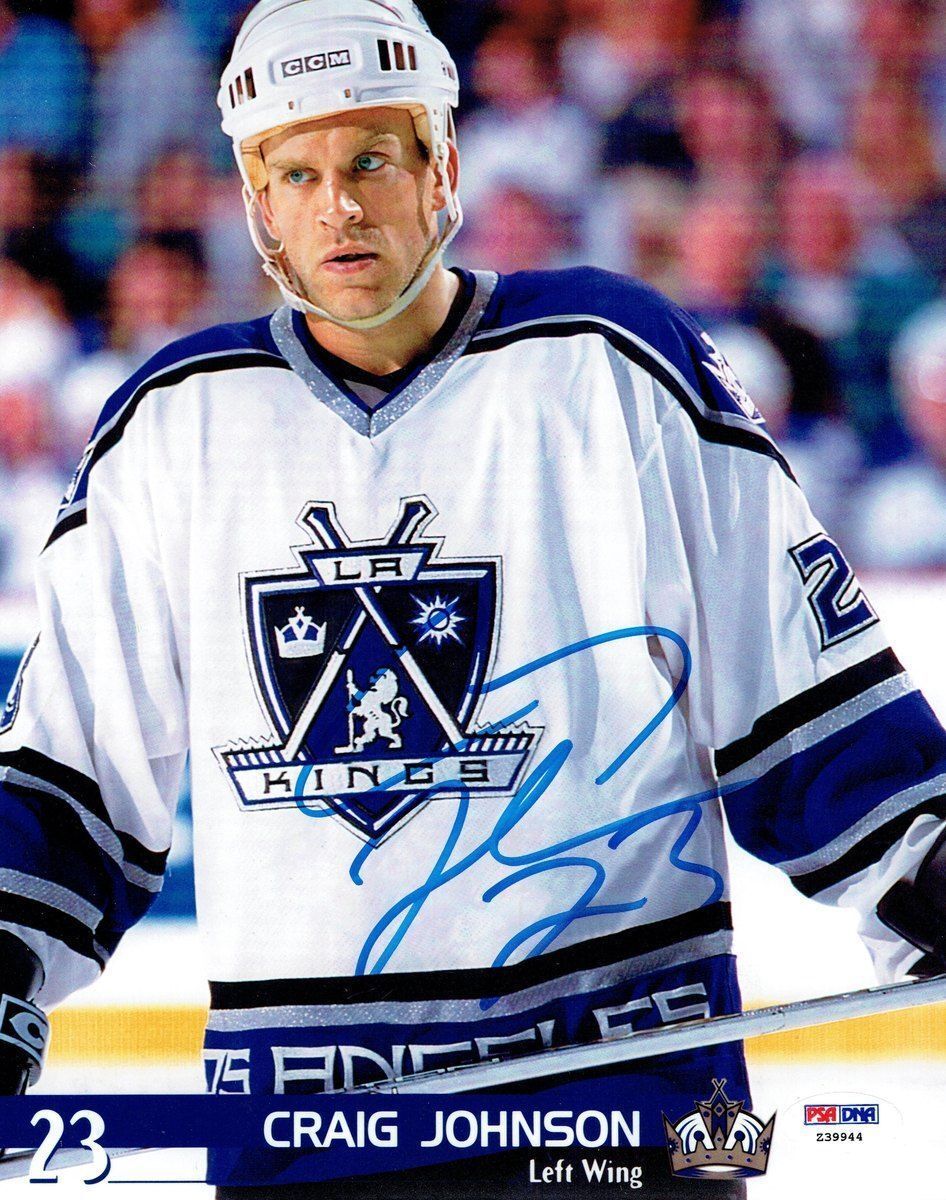 Craig Johnson Signed LA Kings Authentic Autographed 8x10 Photo Poster painting PSA/DNA #Z39944