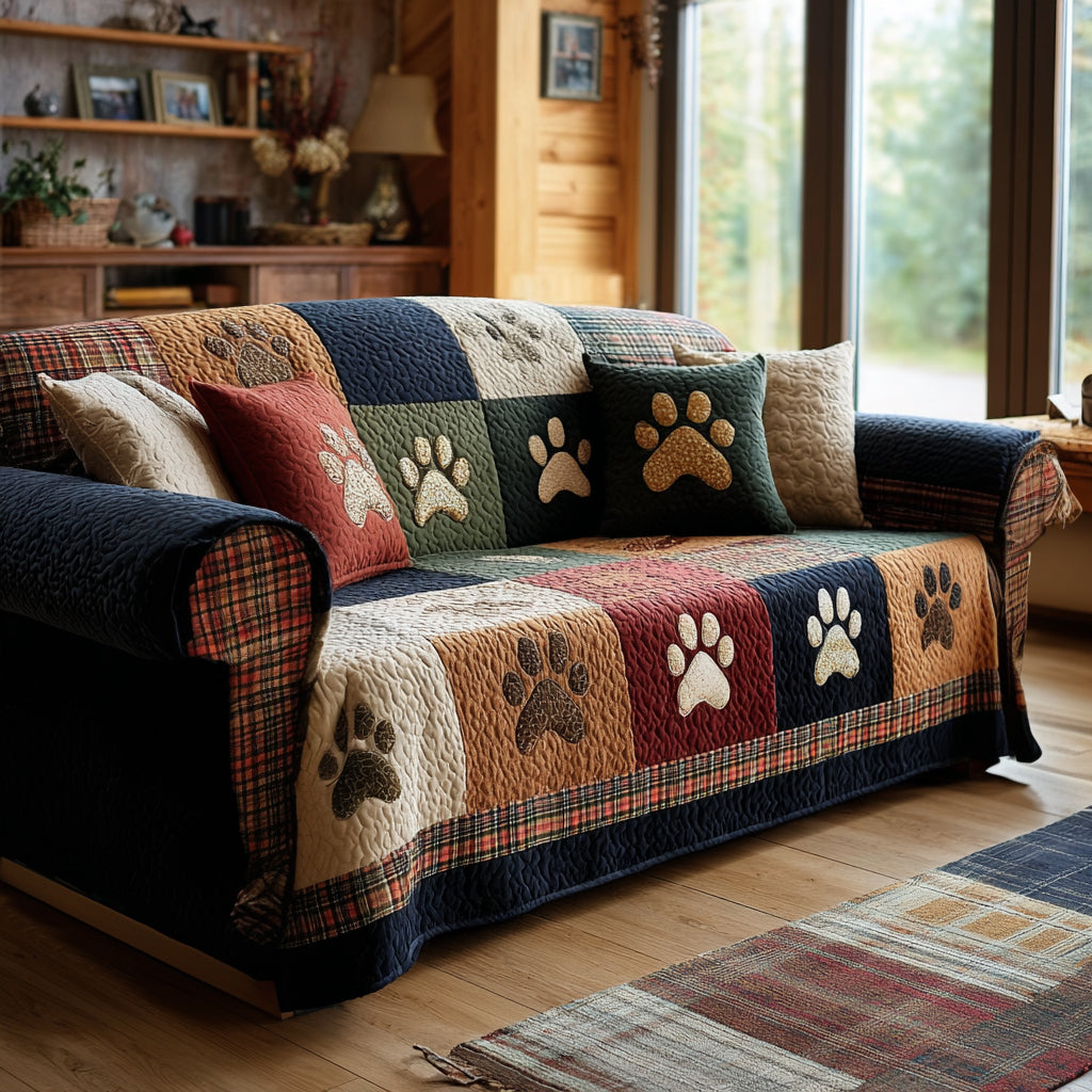 Cozy Paws Quilted Sofa Cover NCU0DV9010 everthome