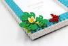 Flower Crab DIY Building Block Photo Frame Kit,Creative Handmade Assembled Photo Frame Handmade Craft Gift Home Tabletop Display Decor