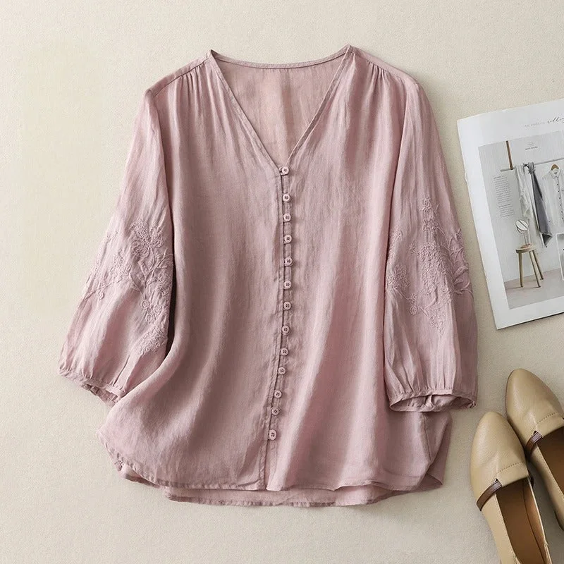 LINEN BLOUSE
