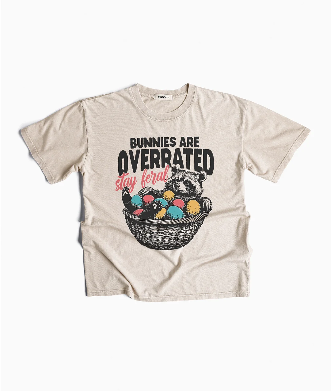 Bunnies Are Overrated Stay Feral Washed T-shirt