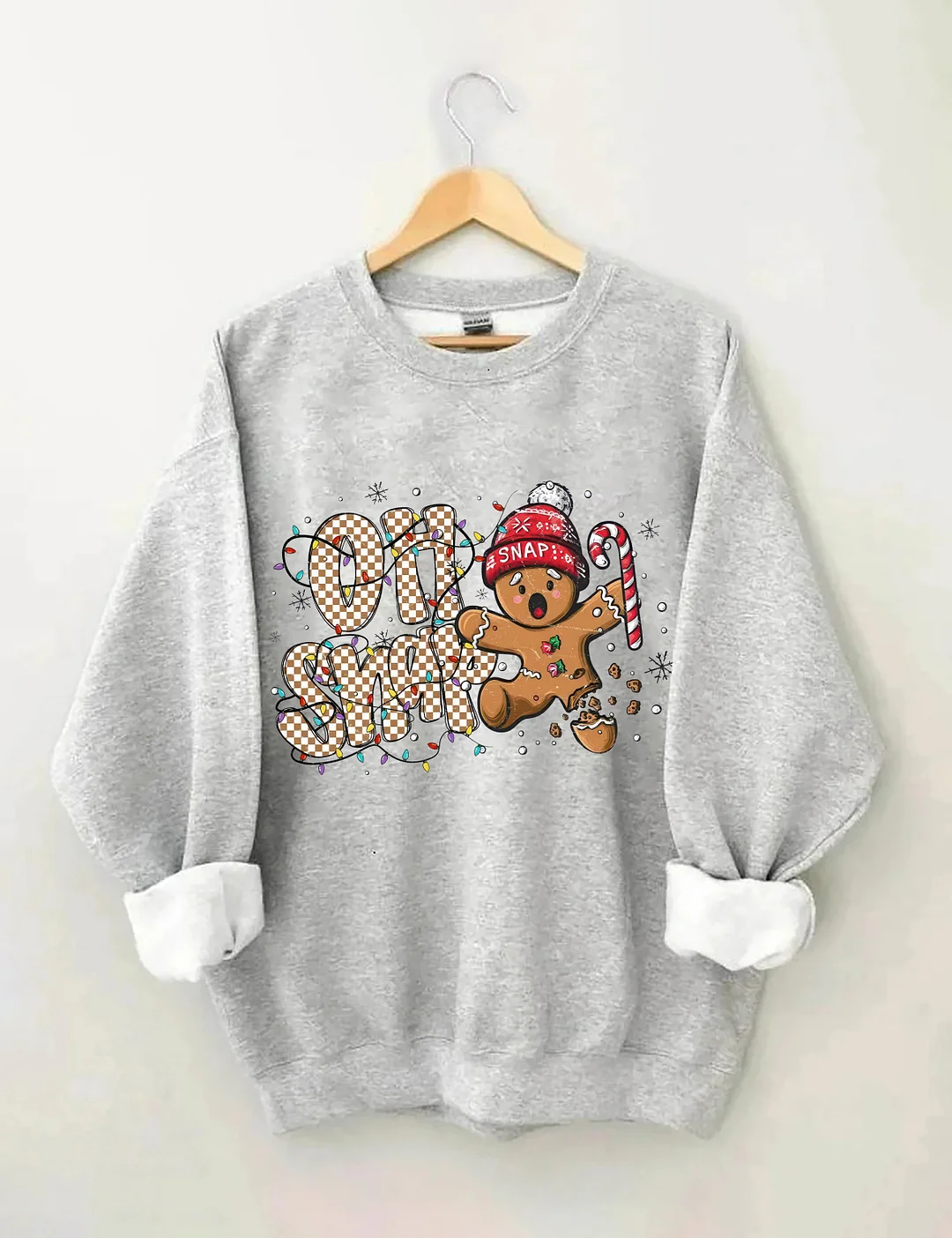 Oh Snap Gingerbread Man Christmas Sweatshirt