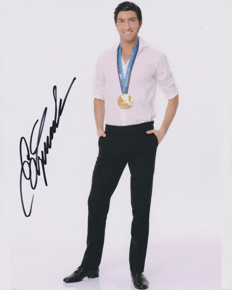 Evan Lysacek Signed Autographed Olympics Glossy 8x10 Photo Poster painting - COA Matching Holograms