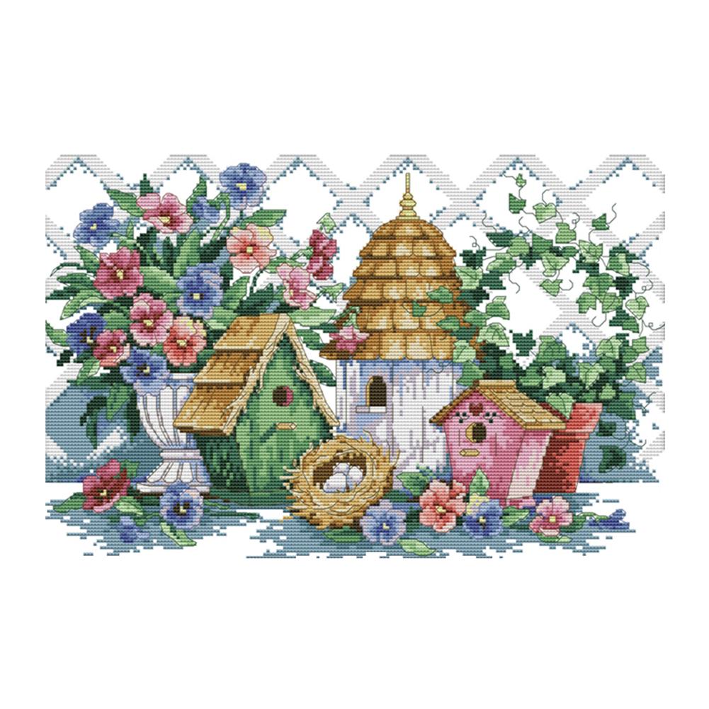 

Garden - 14CT Stamped Cross Stitch - 42x30cm, 501 Original