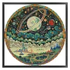 Starry Sky-14CT Stamped Cross Stitch 34*34cm/13.39*13.39in tapestrymarket