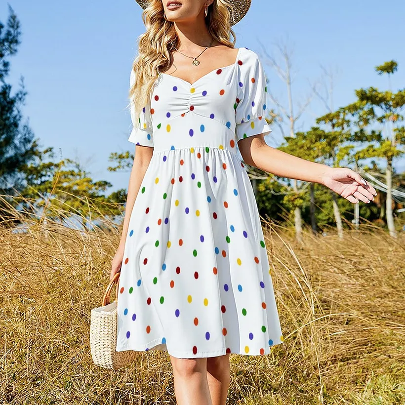 boho polka dot dress Object boho style ruffled maxi dress in black and white polka dot print