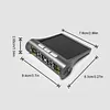 Tire Pressure Monitoring System with 4 External Sensors Tire Pressure Monitor Digital LCD Display Solar Charging for Sedan RV Trailer Truck
